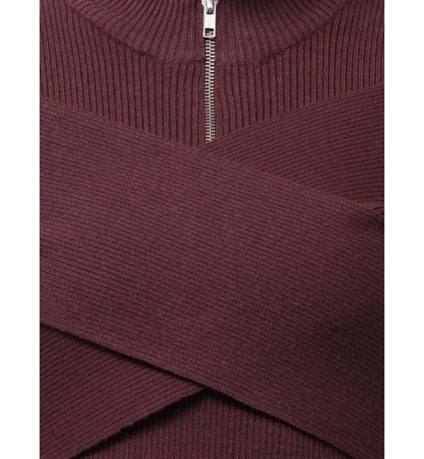 MURUA「カシュクールハーフジップトップス」|ニット・セーター|