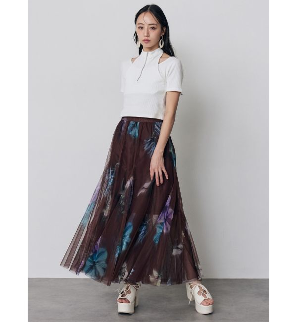 MURUA「ホルターハーフジップテレコトップス」|Tシャツ・カットソー|