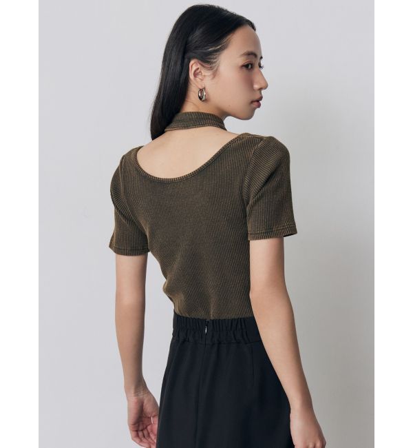 MURUA「ホルターハーフジップテレコトップス」|Tシャツ・カットソー|