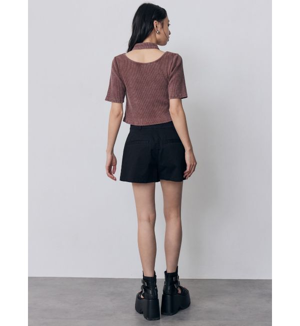 MURUA「ホルターハーフジップテレコトップス」|Tシャツ・カットソー|