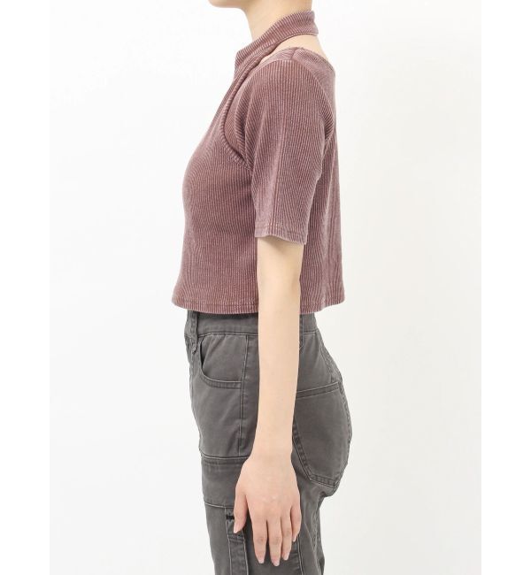 MURUA「ホルターハーフジップテレコトップス」|Tシャツ・カットソー|