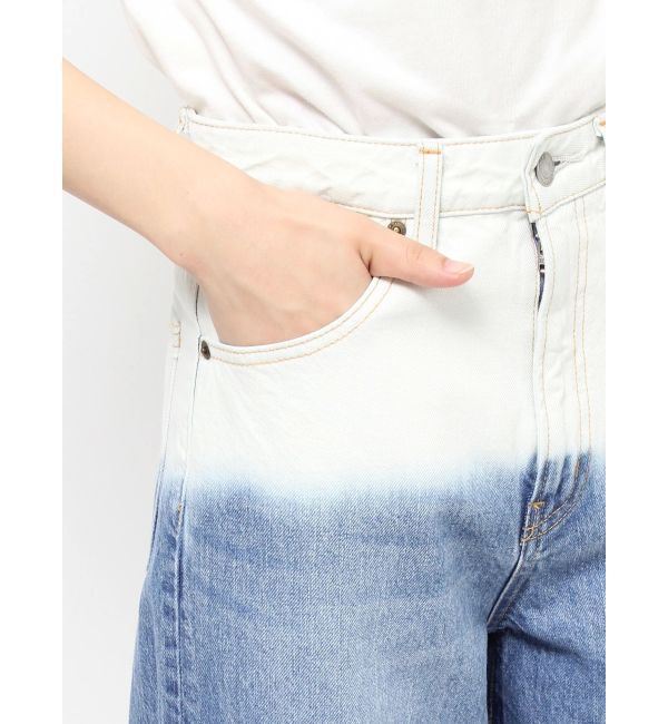 Ungrid「ブリーチデザインバギーデニム」|デニム|