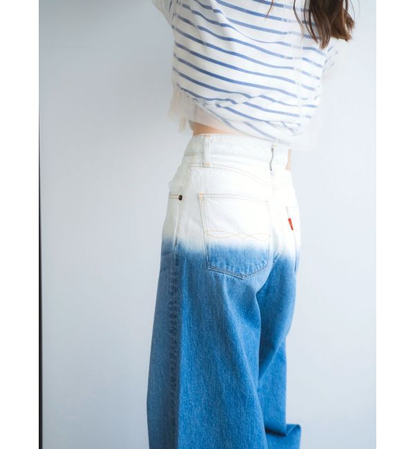 Ungrid「ブリーチデザインバギーデニム」|デニム|