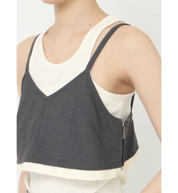 Ungrid「カットオフデザインビスチェ」|キャミソール|