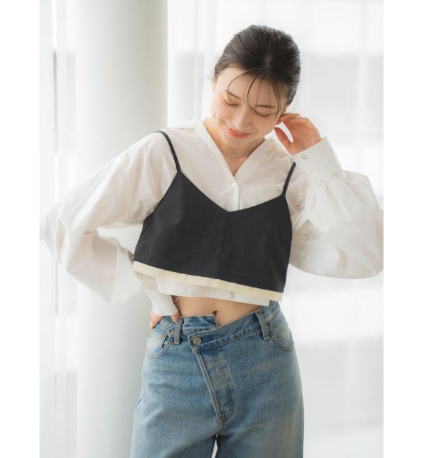 Ungrid「カットオフデザインビスチェ」|キャミソール|