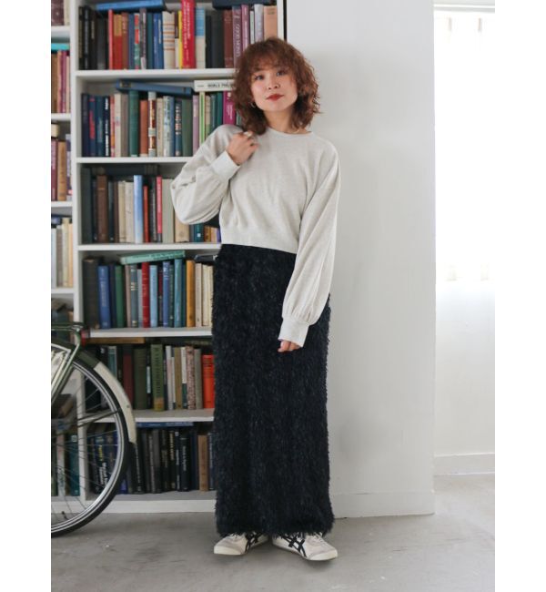 Ungrid「スリーブボリュームショートスウェット」|スウェット・ジャージ|