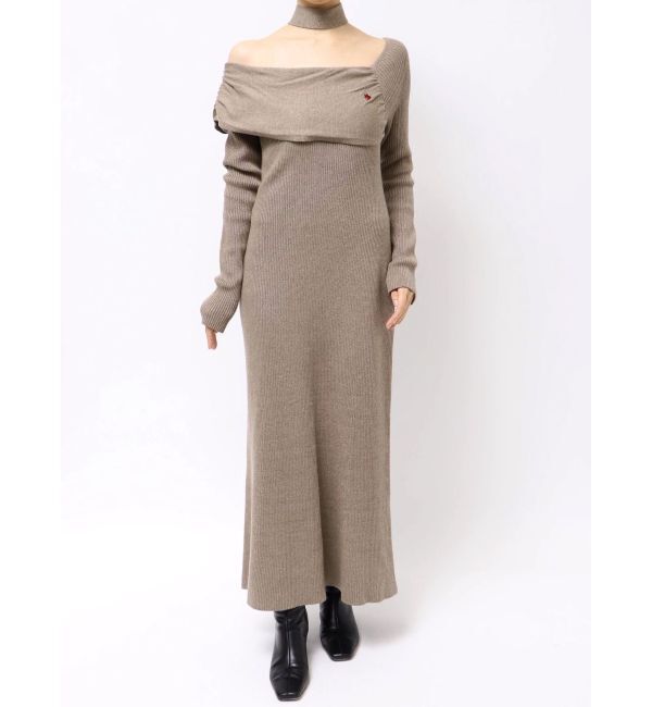 LAGUNAMOON「【POLO BCSコラボ】オフショルチョーカーニットワンピース」|ワンピース|