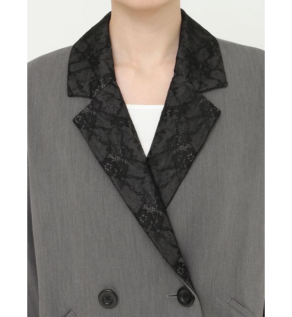 EVRIS「レースドッキングジャケット【セットアップ着用可能】」|テーラードジャケット|