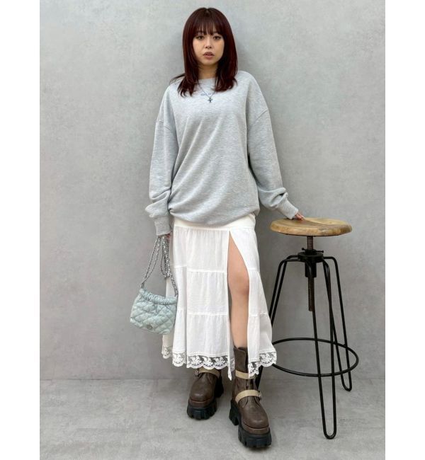 EVRIS「スリットロングティアードスカート」|スカート|