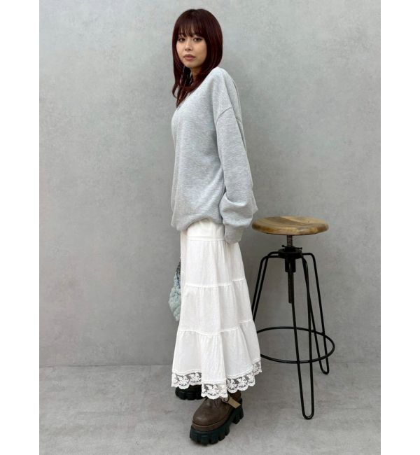 EVRIS「スリットロングティアードスカート」|スカート|