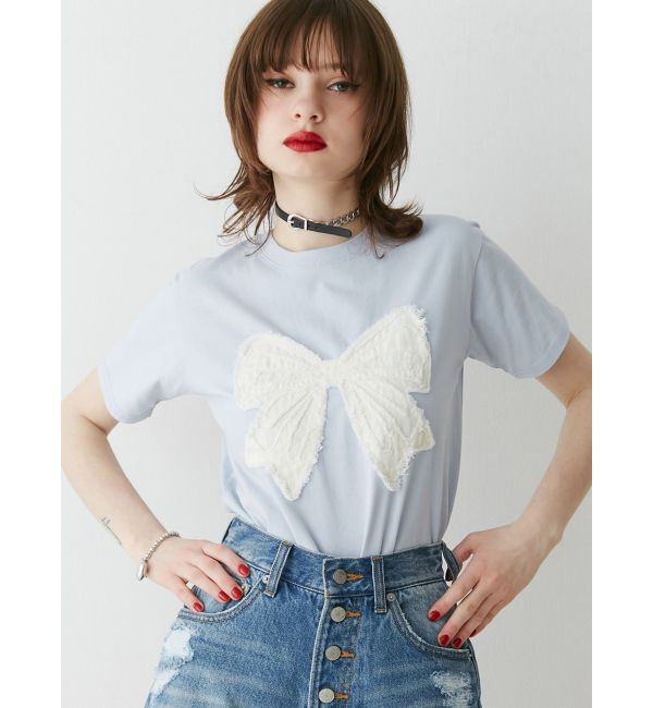 jouetie「リボンモチーフＴシャツ」|Tシャツ・カットソー|