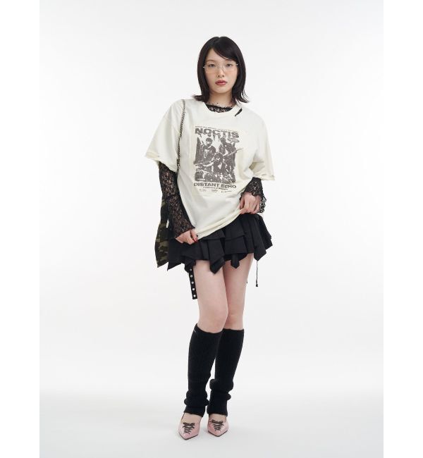 jouetie「アシメヘムベルテッドミニスカート」|スカート|