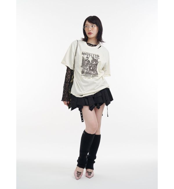 jouetie「アシメヘムベルテッドミニスカート」|スカート|