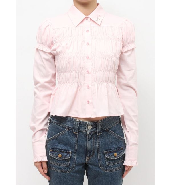 jouetie「レイヤードスリーブシャーリングブラウス」|シャツ・ブラウス|