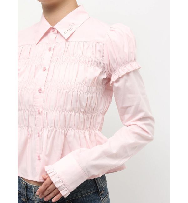 jouetie「レイヤードスリーブシャーリングブラウス」|シャツ・ブラウス|