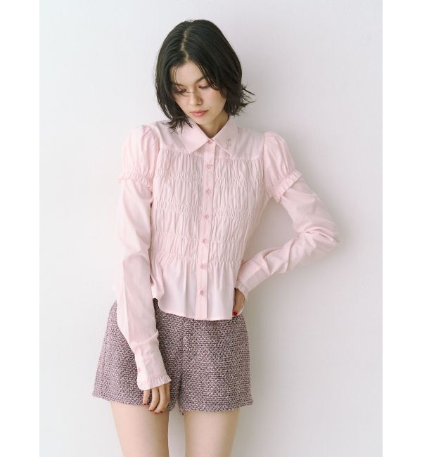 jouetie「レイヤードスリーブシャーリングブラウス」|シャツ・ブラウス|