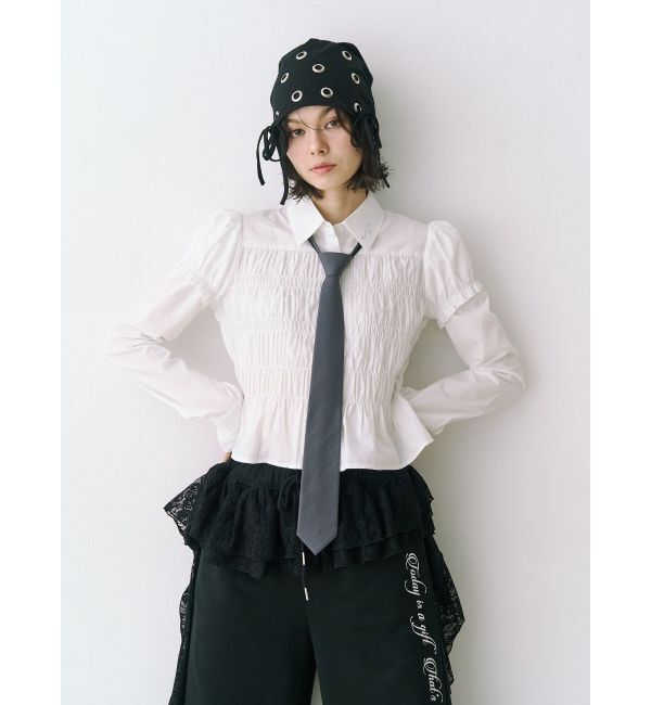 jouetie「レイヤードスリーブシャーリングブラウス」|シャツ・ブラウス|