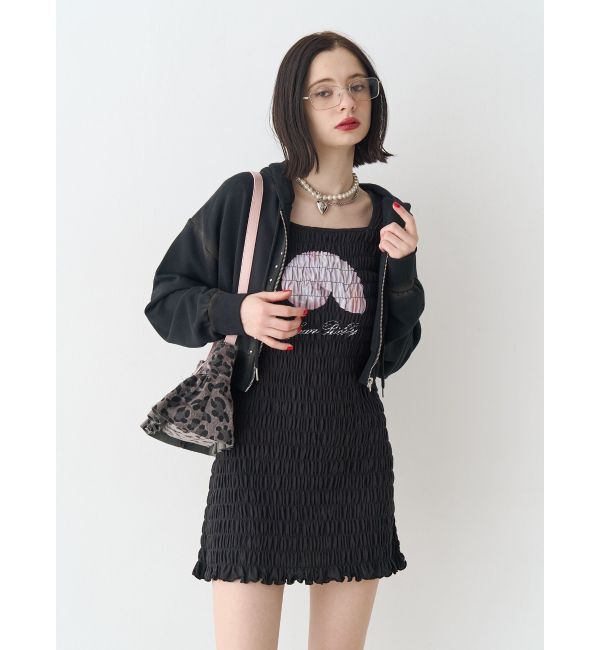 jouetie「シャーリングミニワンピース」|ワンピース|