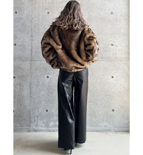 GYDA「フェイクレザーワイドパンツ」|その他|