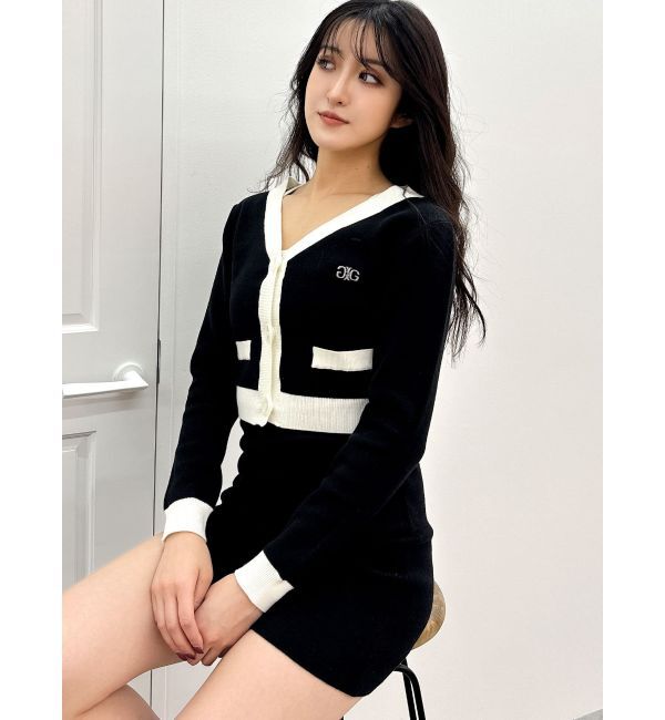 GYDA「Symmetry GYDAバイカラーアンサンブルワンピース」|ワンピース|