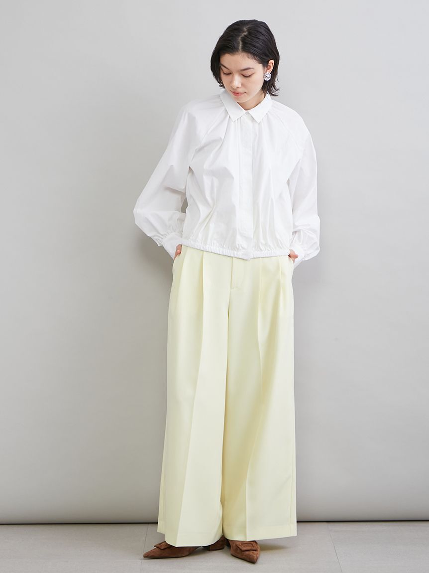 Mila Owen「クロップドギャザーバルーンシャツ」|シャツ・ブラウス|