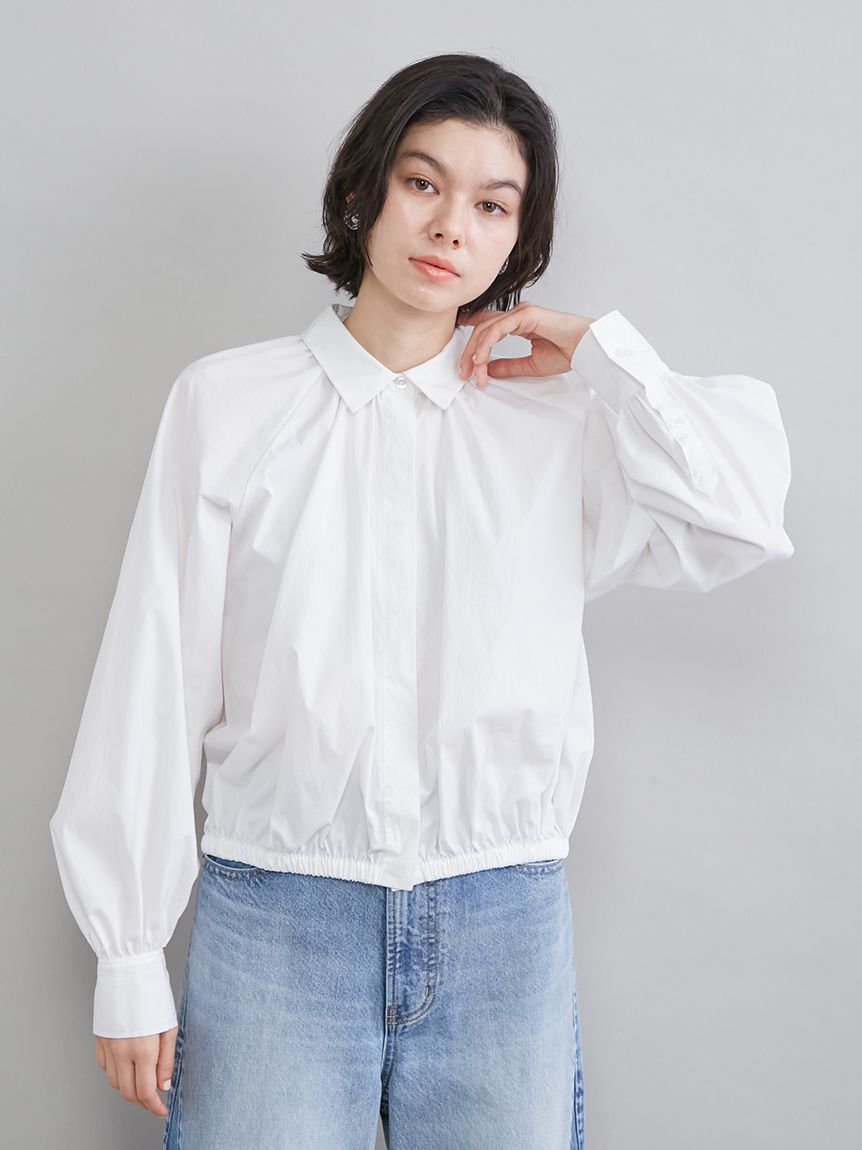 Mila Owen「クロップドギャザーバルーンシャツ」|シャツ・ブラウス|