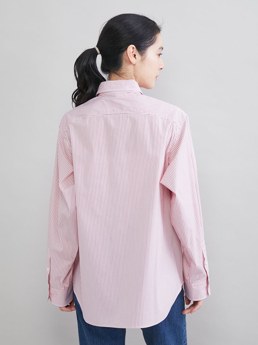 Mila Owen「スカーフ付きストライプワークシャツ」|シャツ・ブラウス|