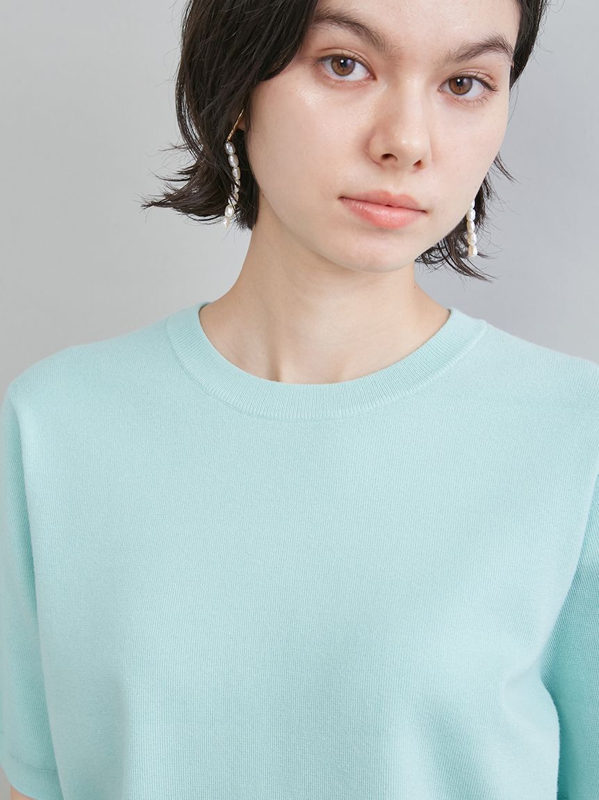 Mila Owen「コットンブレンドクールネックニット」|ニット・セーター|