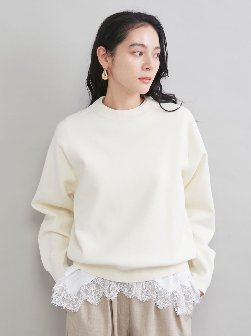 Mila Owen「レースヘムレイヤードニット」|ニット・セーター|