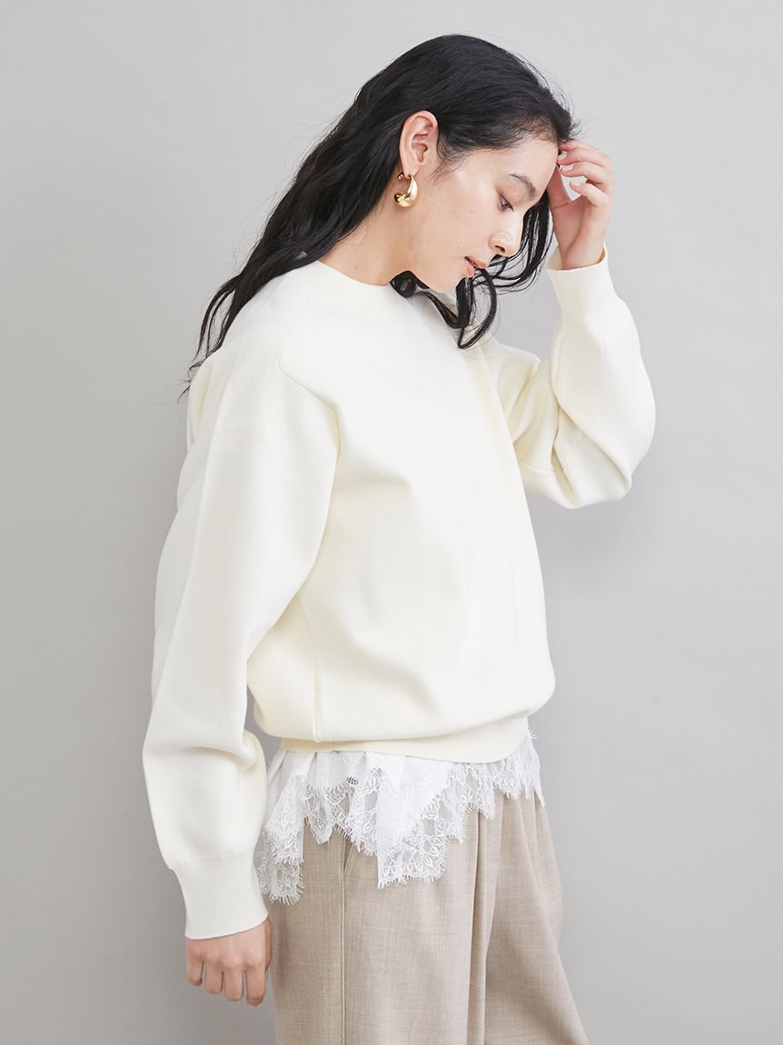 Mila Owen「レースヘムレイヤードニット」|ニット・セーター|