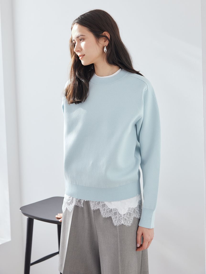 Mila Owen「レースヘムレイヤードニット」|ニット・セーター|