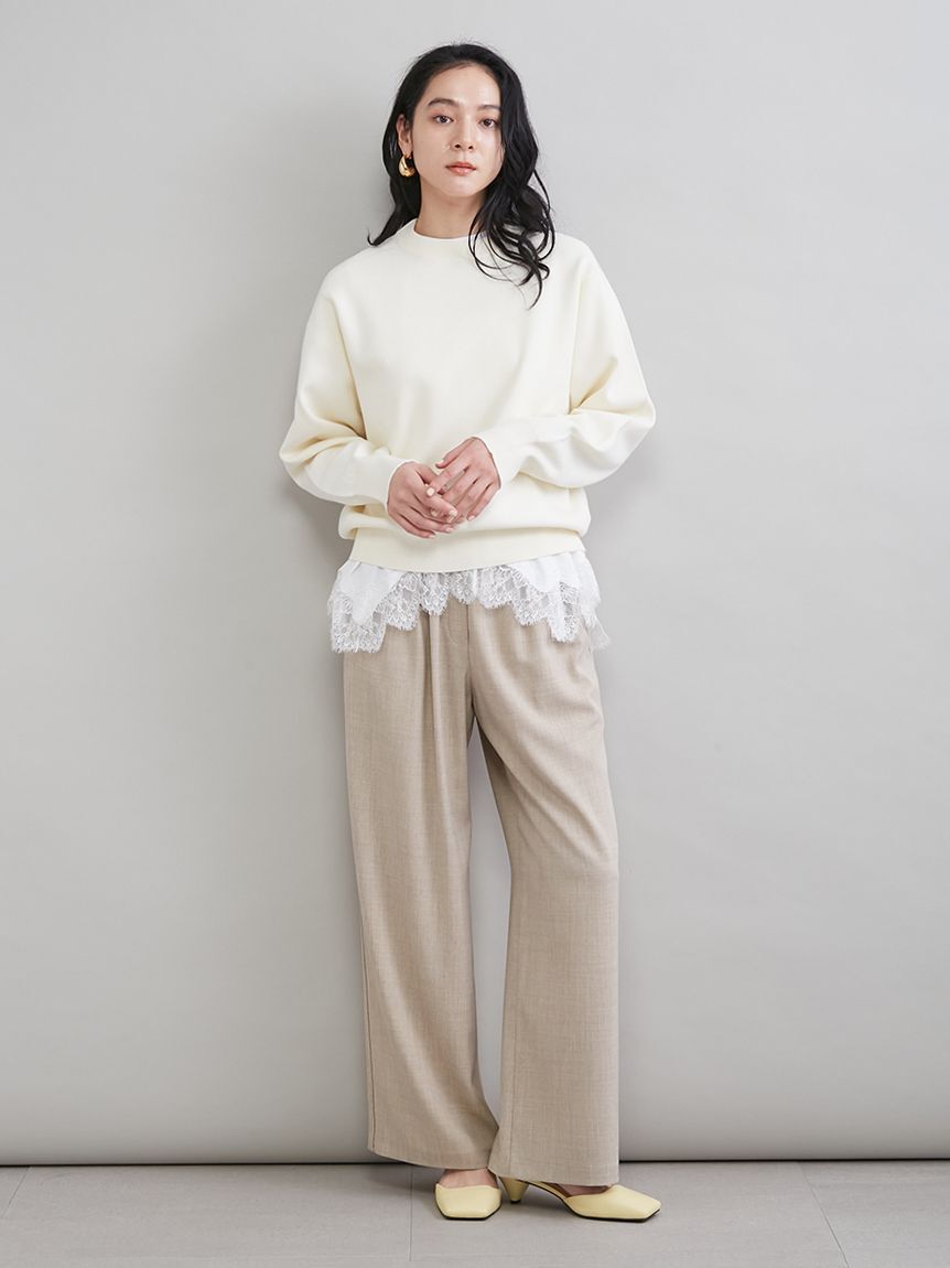 Mila Owen「レースヘムレイヤードニット」|ニット・セーター|