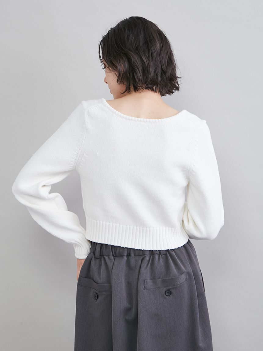 Mila Owen「スクエアネックニット」|ニット・セーター|