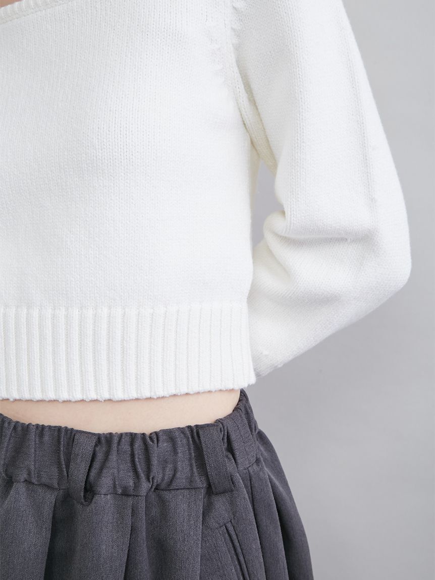 Mila Owen「スクエアネックニット」|ニット・セーター|