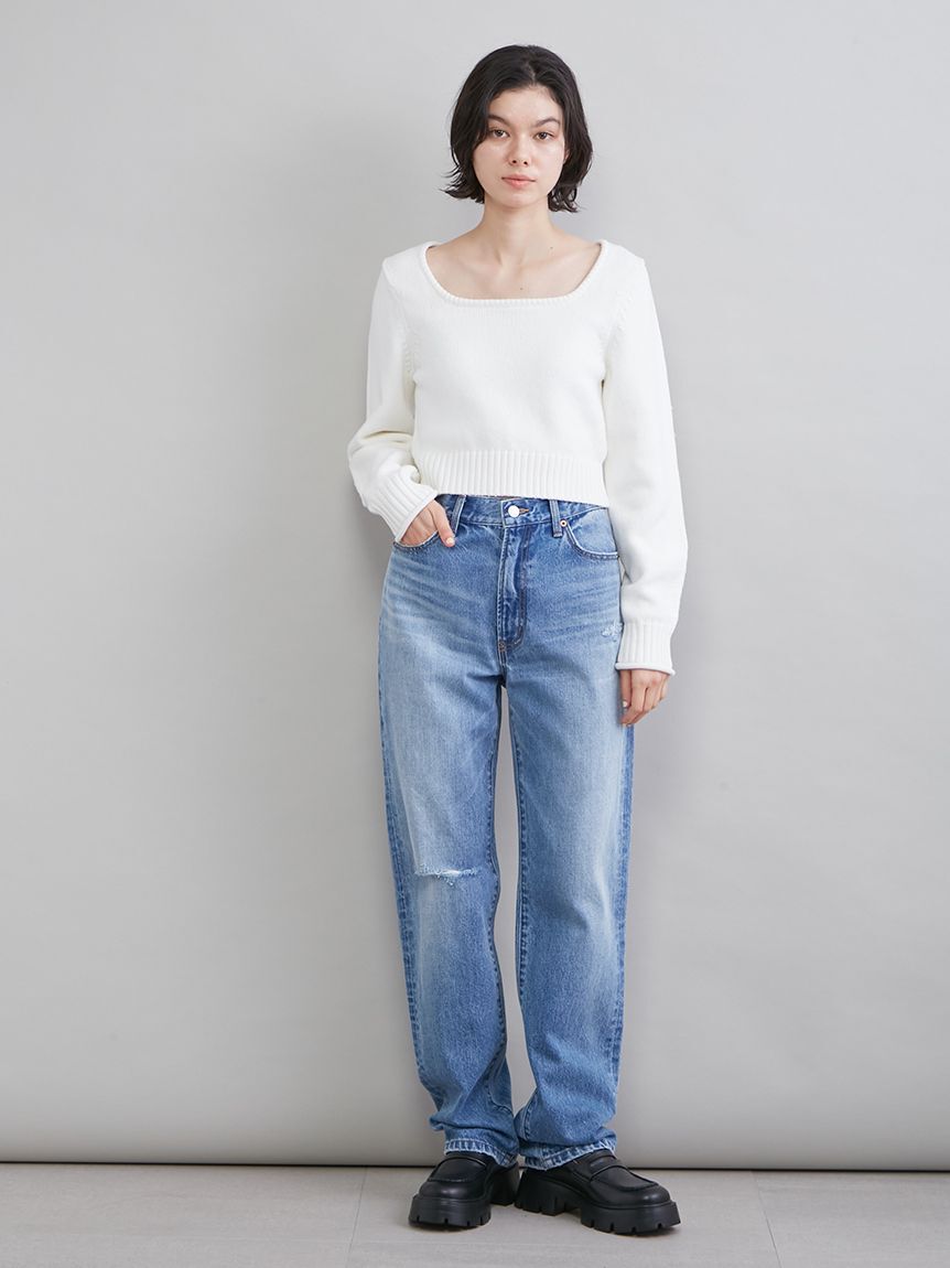 Mila Owen「スクエアネックニット」|ニット・セーター|