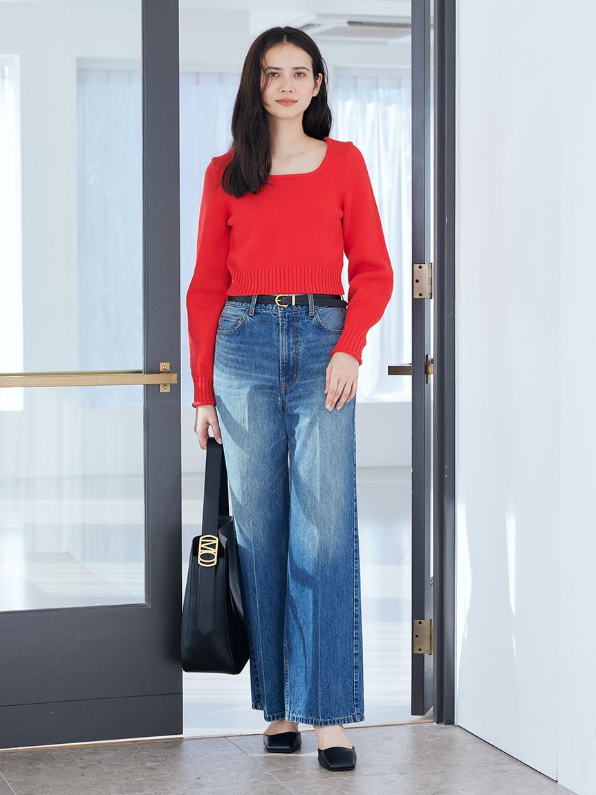 Mila Owen「スクエアネックニット」|ニット・セーター|