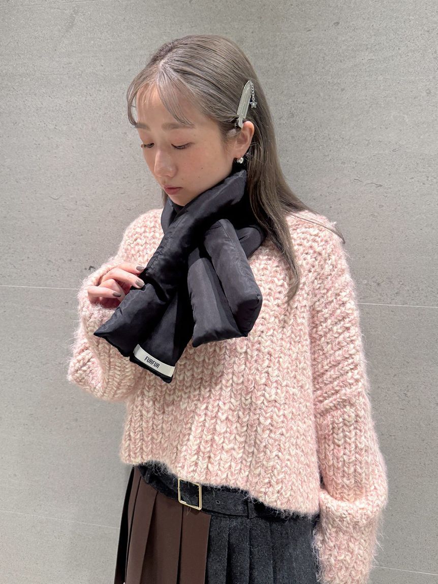 FURFUR「【限定カラー】パデッドマフラー」|マフラー|BLK