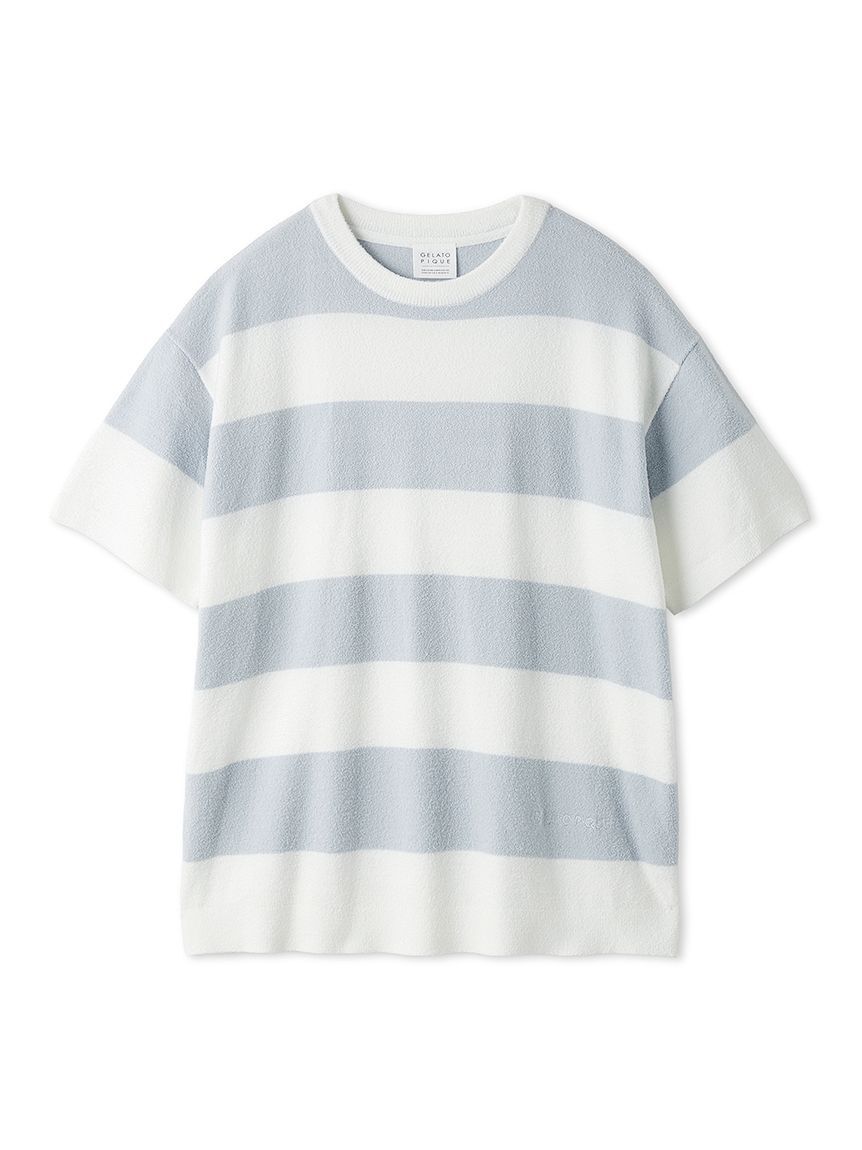 gelato pique「スムーズィーlite2ボーダープルオーバー」|ルームウェア|BLU