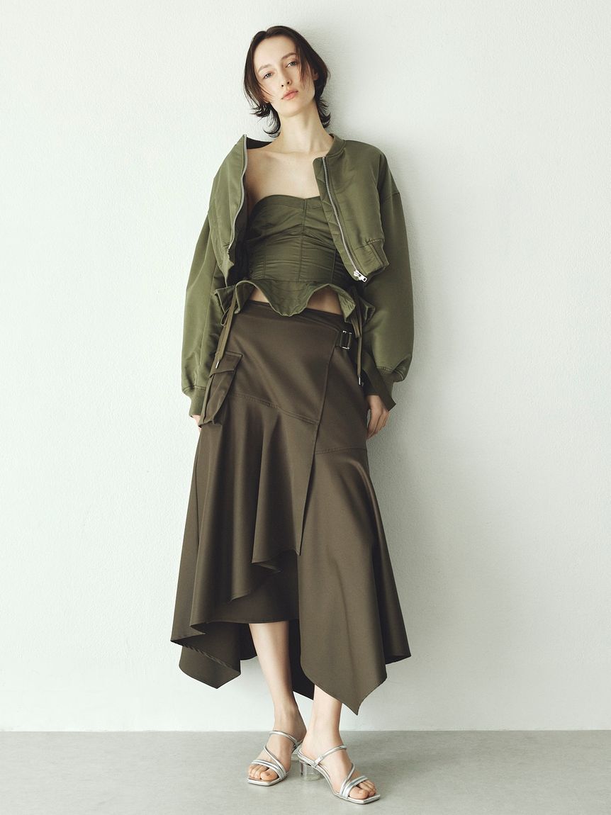 FRAY I.D「レースアップビスチェ／撥水」|ベスト・ジレ|