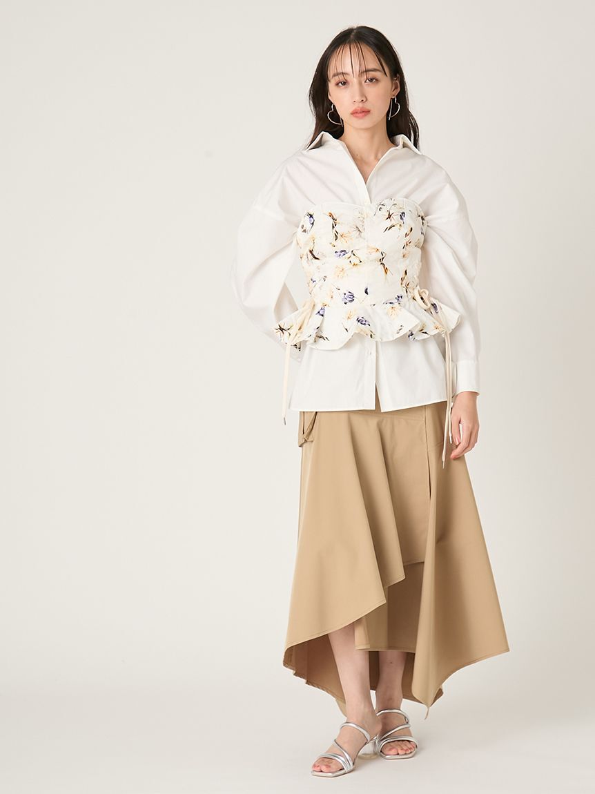 FRAY I.D「レースアップビスチェ／撥水」|ベスト・ジレ|