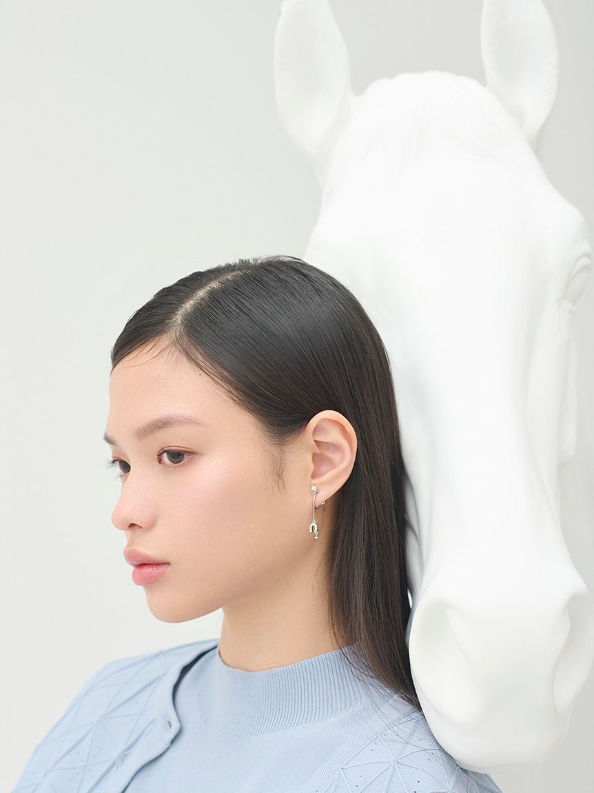 CELFORD「ラッキーホースシュービジューイヤリング」|イヤリング|