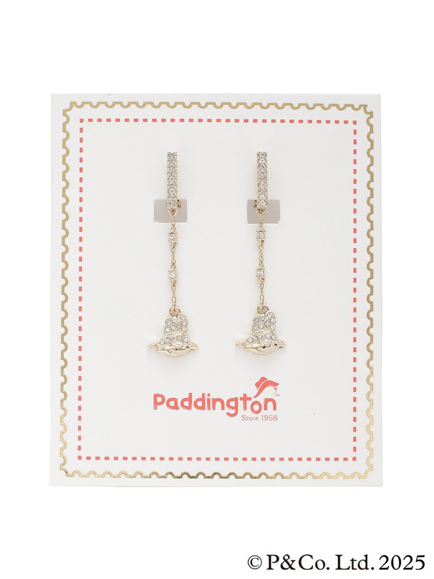 CELFORD「【パディントン(TM)&times;CELFORD】ビジューハットイヤリング」|イヤリング|GLD