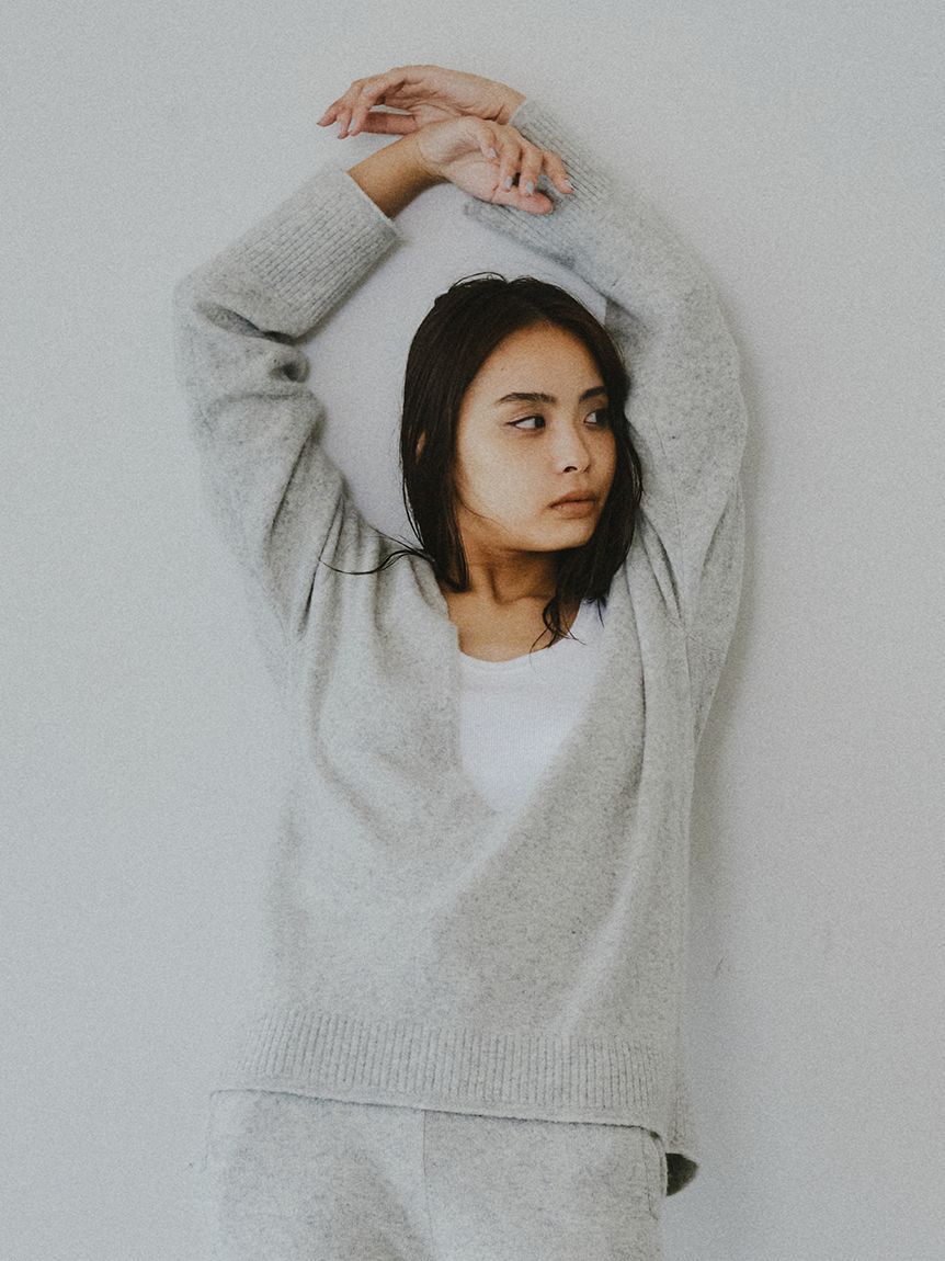 styling/「【セットアップ対応】Ｖネックニットトップス」|ニット・セーター|LGRY