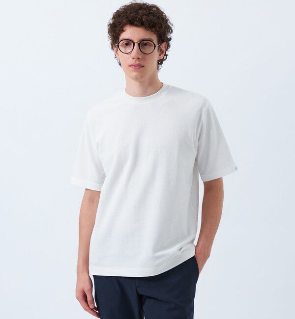 MACKINTOSH PHILOSOPHY「ミニケーブル クルーネックTシャツ」|Tシャツ・カットソー|ホワイト