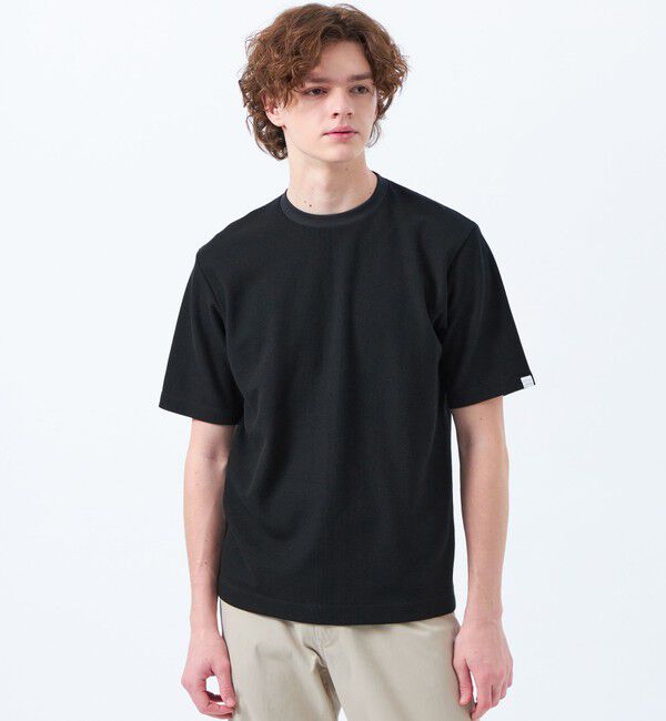 MACKINTOSH PHILOSOPHY「ミニケーブル クルーネックTシャツ」|Tシャツ・カットソー|ブラック