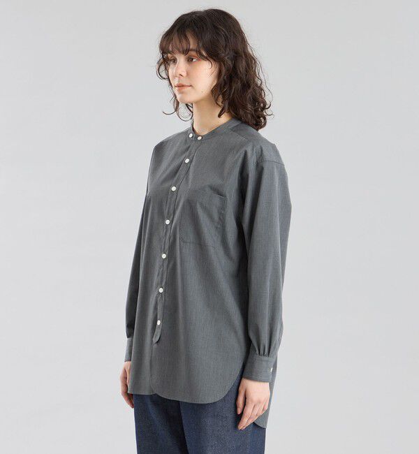 MACKINTOSH PHILOSOPHY「GREY LABEL シャンブレーバンドカラーシャツ」|シャツ・ブラウス|