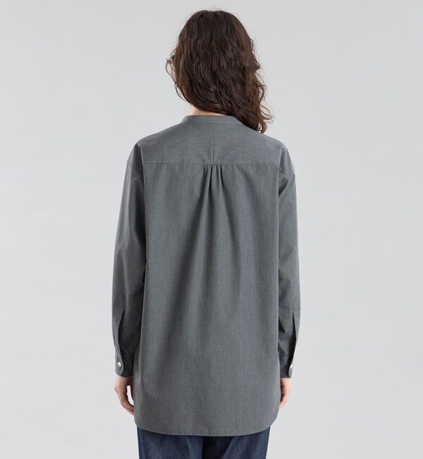 MACKINTOSH PHILOSOPHY「GREY LABEL シャンブレーバンドカラーシャツ」|シャツ・ブラウス|