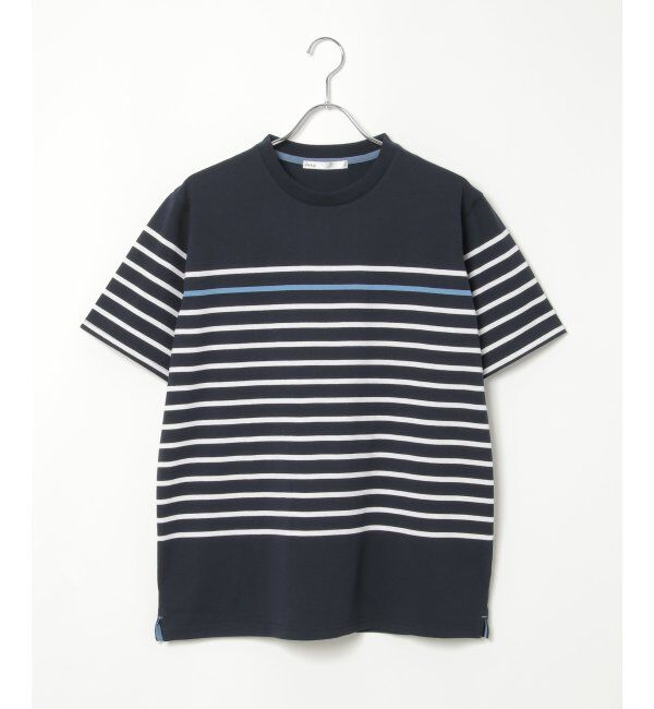 ikka「ボルテックスDRYボーダーTシャツ」|Tシャツ・カットソー|
