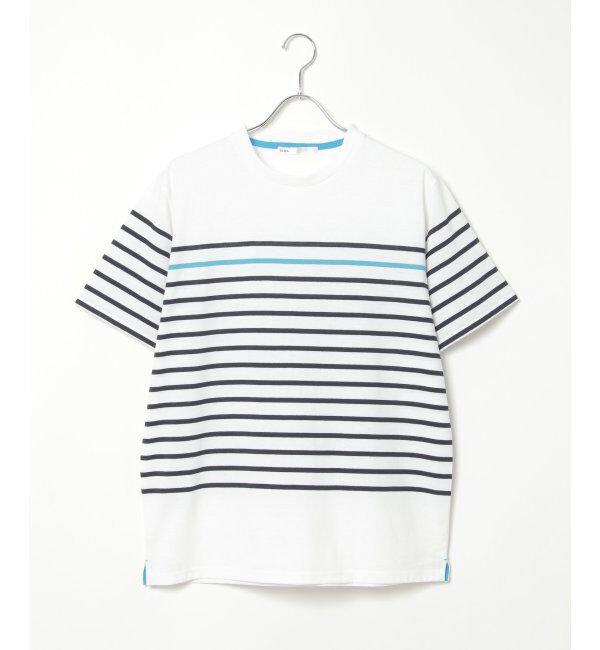 ikka「ボルテックスDRYボーダーTシャツ」|Tシャツ・カットソー|