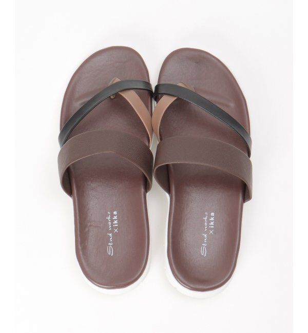 ikka「切り替えトングサンダル」|その他|Dkブラウン